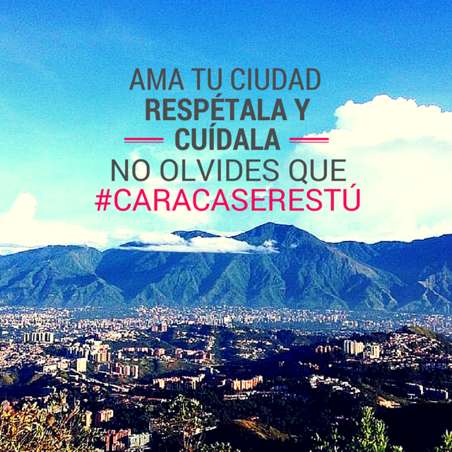 “<a href="/tuzonacaracas/">Tu Zona Caracas</a>: ¡Caraqueño! AMA tu ciudad… Respétala y cuídala, no olvides que #CaracasEresTú ”