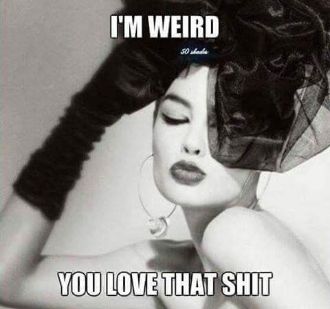 ChefChas82's tweet photo. #WeirdIsRad #WeirdGirlsAreTheBest http://t.co/dtfPj5Sq73