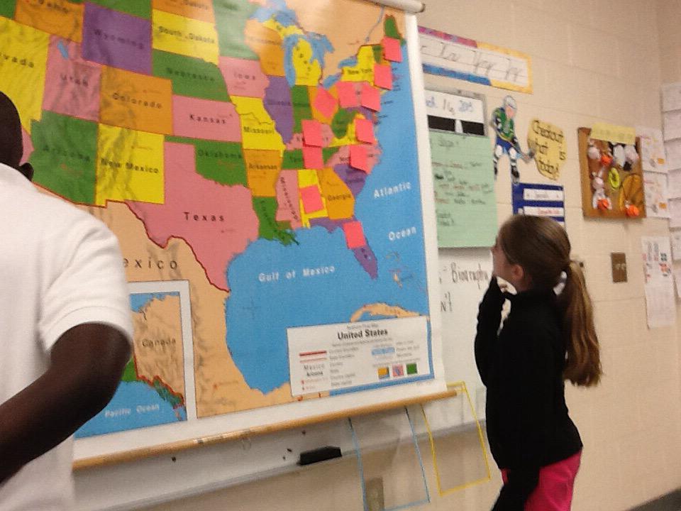 library_pizzazz's tweet photo. Collaborated with Lewis' class 1st #mysteryskype not in SC. Friends were in Cumming, Georgia @ChPinckney @CCSDEdTech http://t.co/hLOcZ5lFbp