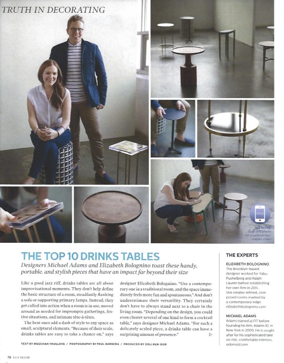 rhbirdwell's tweet image. Love @ebolognino's take on the top 10 drink tables in this month's @ELLEDECOR. Congrats! #TruthInDecorating