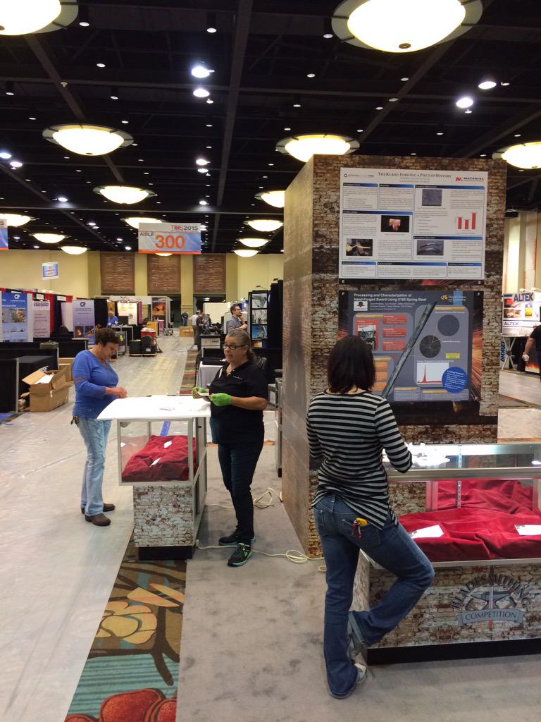 RaselDave's tweet photo. Exhibits are going up fast! @TMSSociety  #TMS2015Experience http://t.co/5L1U21H6AR
