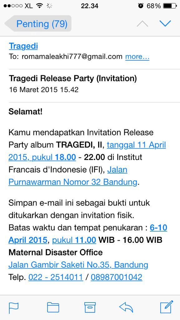 Ni contoh notif-nya kalo udah dapet invitationnya gaes --> RT <a href="/romaleakhi/">ROMA</a>: <a href="/Tragedi_HC/">Tragedi Hardcore</a> tah pamer