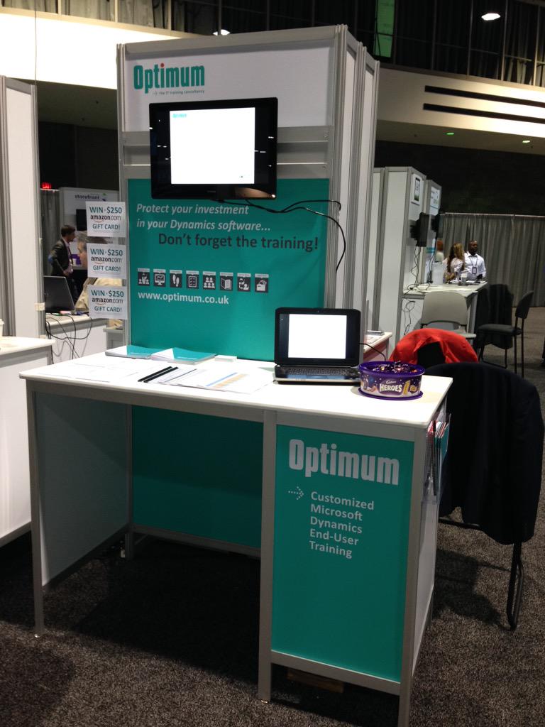 OptimumERP's tweet image. We are here at @MSFTConvergence today! Day one begins any moment. Booth #14 for all your #dynamicstraining needs! :)