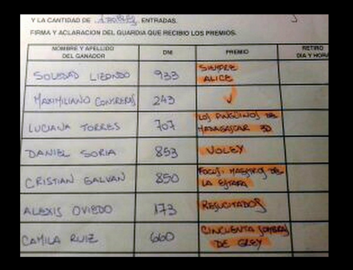 FMRadioPopular's tweet photo. #RadioPopular estos son los ganadores de las entradas del cine, #ParaTodos. Pasar por alvear 139, de 8 a 21 hs. http://t.co/lFea1miMzB