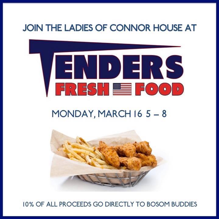 Bosom Buddies is in less than one week!! Come celebrate with us TONIGHT at TENDERS!