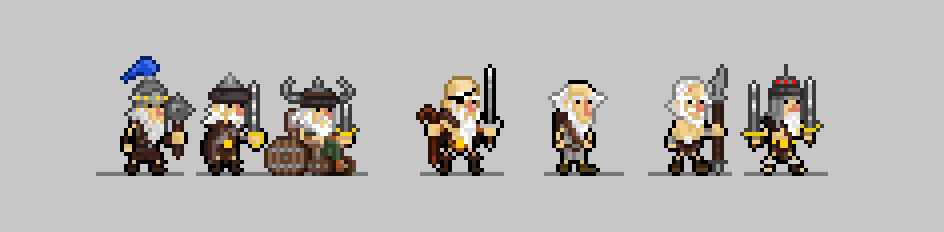 CpmStudio's tweet image. Second part of our #Discworld #tribute series! Can you guess who they are? 
#TerryPratchett #pixelart #pixel_dailies