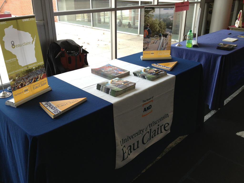 UWEC Admissions (@uwecadmissions) on Twitter photo About ready to chat with some great students at the <a href="/EaganHighSchool/">Official Eagan HS</a> MEF College Fair from 4-6! About ready to chat with some great students at the <a href="/EaganHighSchool/">Official Eagan HS</a> MEF College Fair from 4-6!