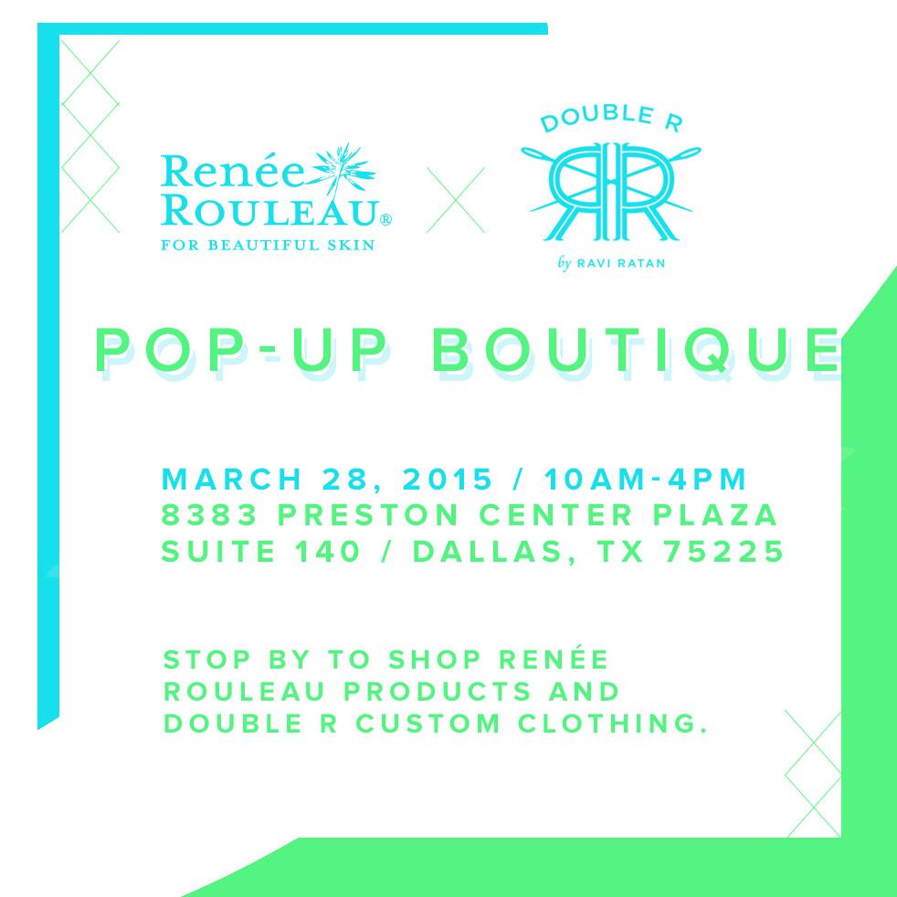 ReneeRouleau's tweet photo. #DALLAS: @ReneeRouleau Skin Care is hosting a pop-up shop at @DoubleRBrand on 3/28! > http://t.co/H296jmVqTm