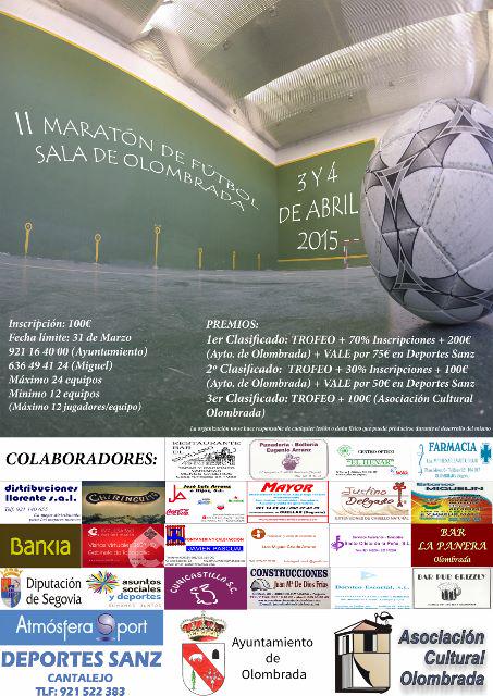MiguelOlom's tweet photo. Futbol Sala Olombrada
Premio para el primer clasificado de casi 2000€ (alcanzando los 24 equipos)
Te lo vas a perder? http://t.co/6N1Ikpn1gk