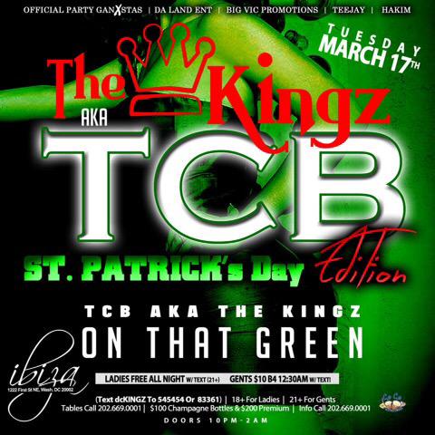 CLUBIBIZADC's tweet photo. #DMV #TOMORROW NITE 3/17 #tuesdays @CLUBIBIZADC @BouncebeatKingz performing #LIVE #StPatricksDay #SpringFling http://t.co/kSi70fsAZh