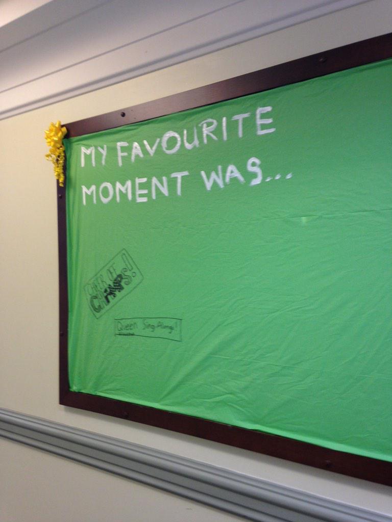 PlessisComm's tweet photo. Kyla &amp;Thomas got it started off with their favourite moments. Let's fill it up! http://t.co/2SKPa1SAij