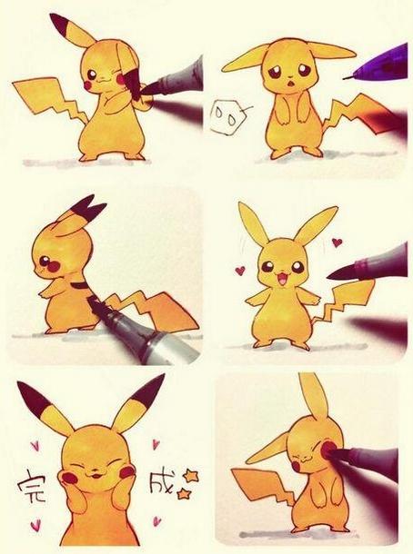 PokemonFrance's tweet photo. Un dessin de Pikachu, ça se termine, sinon c'est pas chou ! http://t.co/VLAxHDu2JQ