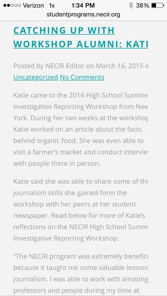 katiekonfino's tweet photo. That's me, KT. #BostonUniversity #NECIR ❤️🐶📰 http://t.co/QktcUo0XTm