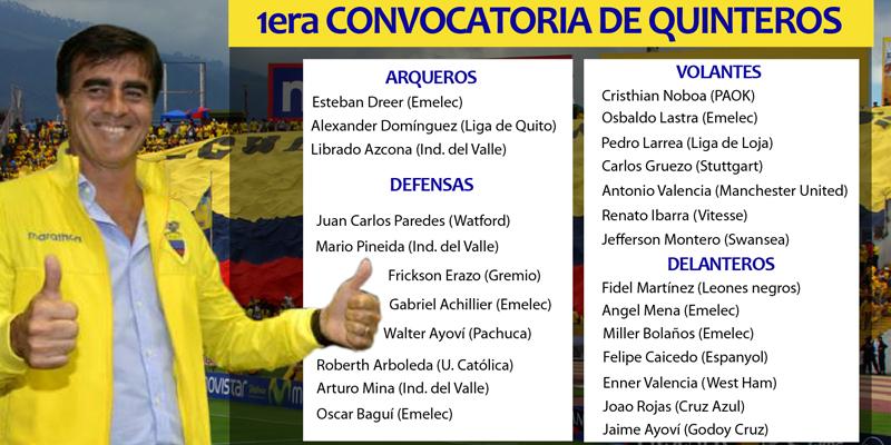 Recordec's tweet photo. ¡Los elegidos por el 'profe' Quinteros! #Tricolor http://t.co/nWSzC2PVaY