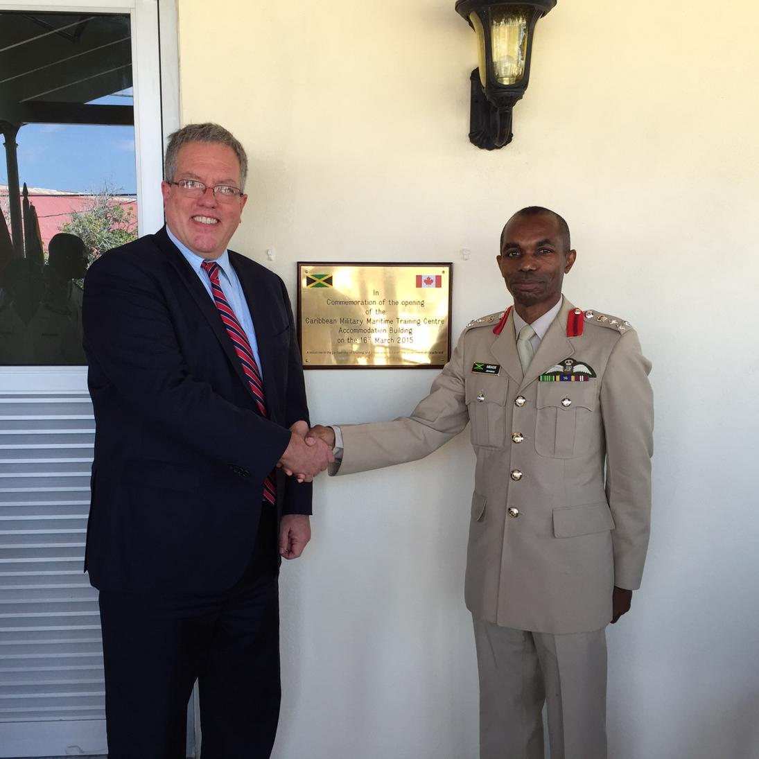 Robert1Ready's tweet photo. Enabling #Jamaica to provide military training to the #Caribbean. Caribbean Military Maritime Training Centre #CMMTC http://t.co/27EV6sGcOL