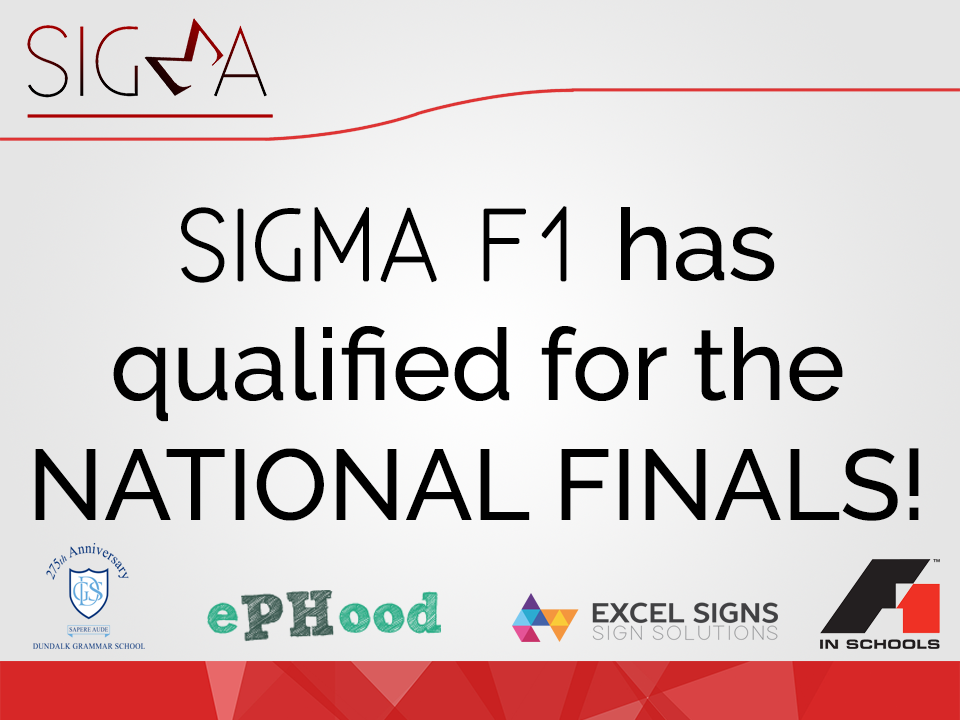 sigma_f1's tweet photo. To anybody who hasn't heard already, Sigma F1 has qualified for the Irish National Finals on April 29th! http://t.co/cpdCgCDk92