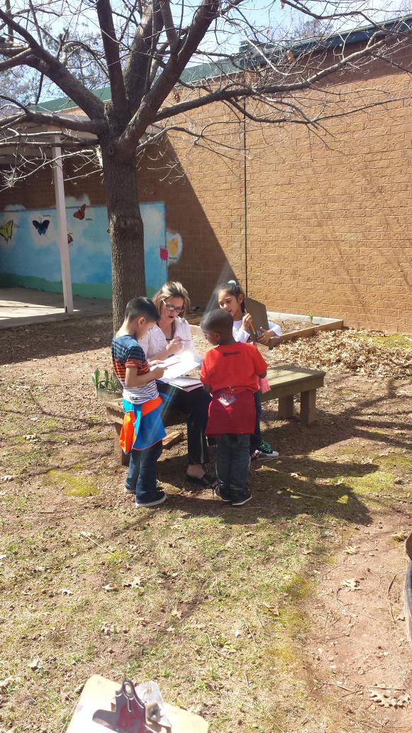 WhiteSulphurES's tweet photo. WSES students making observations to write about! #freshairhelpsuslearn! http://t.co/2ePvAYuCV7