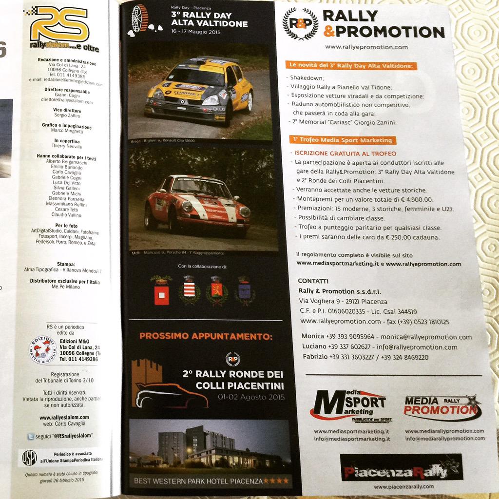 RallyPromotion's tweet photo. Eccoci su Rally Slalom...e oltre del mese di marzo! #RallyPromotion http://t.co/zIWYJ9NDSn