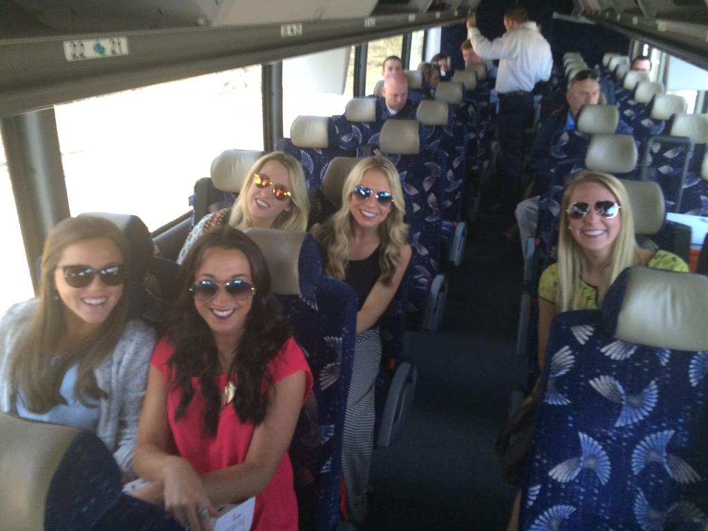 OleMissPix's tweet photo. Our bus is prettier thn yours! @Rebelettes @OleMissCheer #NCAA2015 @OleMissMBB http://t.co/t04F8T3AGH