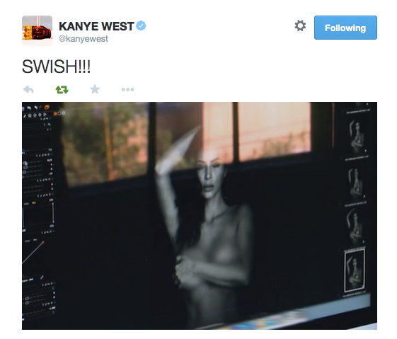 FeitsBarstool's tweet photo. Kanye just redefined telling your wife how special she is and how lucky you are.YEEZY SEASON! http://t.co/iSX2vuVqau http://t.co/XwHAFMKEzB