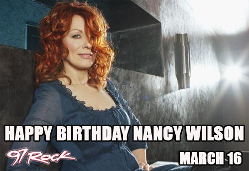 Happy birthday Nancy Wilson! 