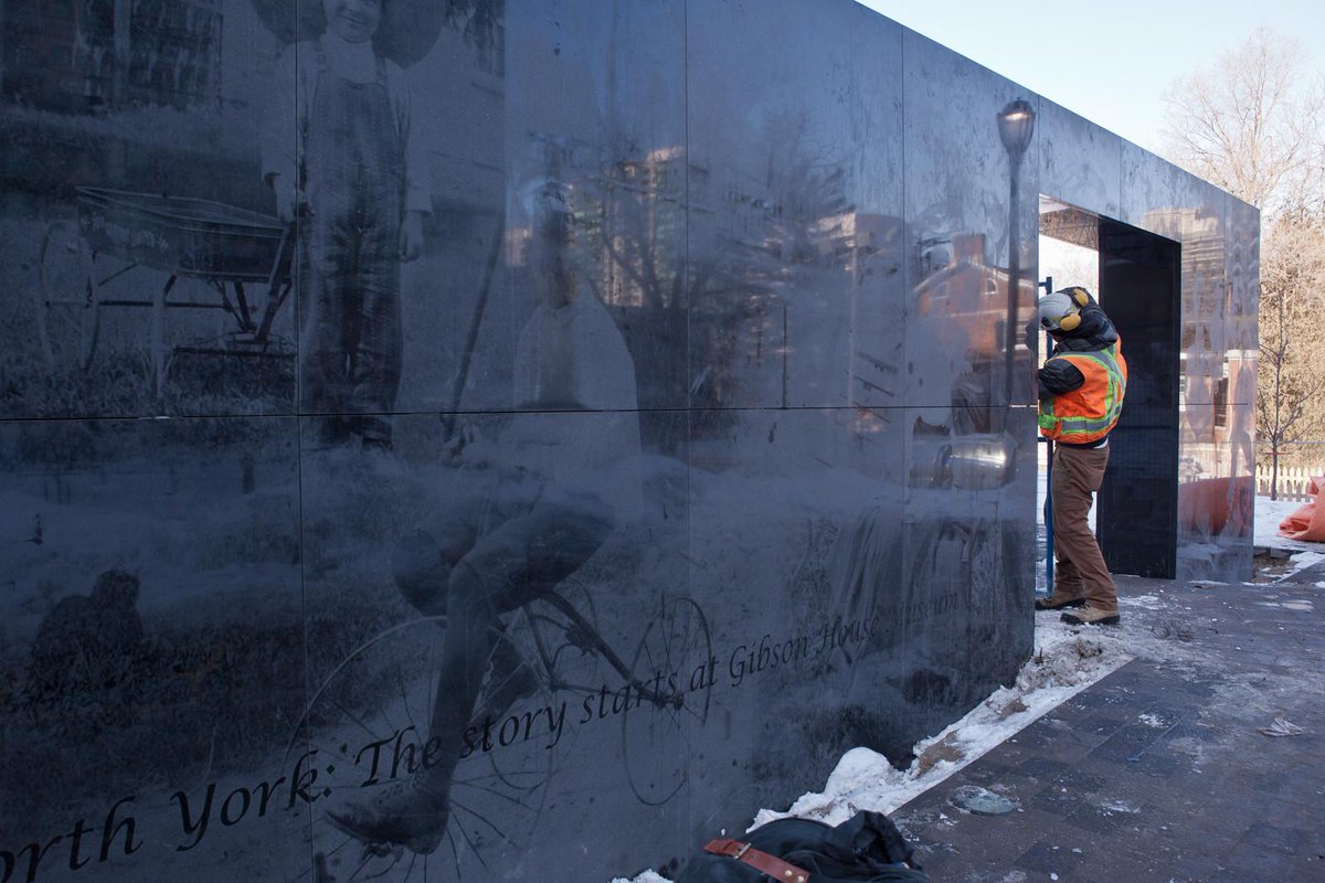 MenkesLife's tweet photo. The #PhotoOfTheDay is from the finishing touches to the outdoor space surrounding #GibsonSquare in #NorthYork http://t.co/7GO57TVkWw