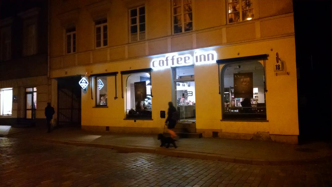 NowickiDave's tweet photo. @coffee_inn chain @Vilnius_lt Lithuania boasts impressive curated #amenitywifi across city. #connectivityfirst #cvn http://t.co/vu6k7tzGHC