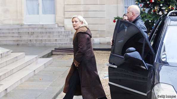 TheEconomist's tweet photo. A Le Pen presidency would be a catastrophe for France, Europe and the world http://t.co/CeYb5TYBb0 http://t.co/Bif1VTc2Gu