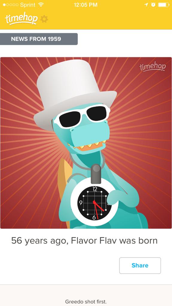 Happy birthday Flavor Flav 
