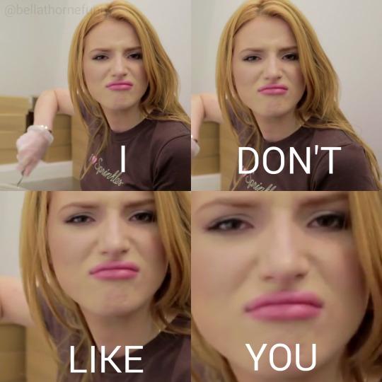 prxttyliarsz's tweet image. me to @bellathorne haters: