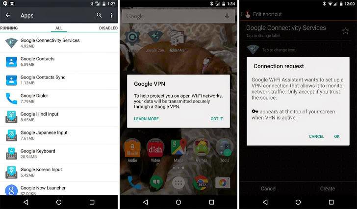 'Google VPN' in-built Hidden Service spotted in Android 5.1 - Hacker News bit.ly/1BqcvUr
