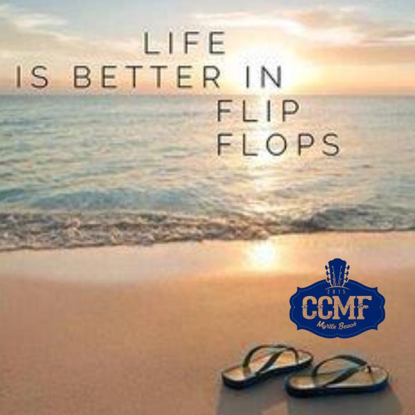 CCMFLive's tweet photo. Life AND Country Music is better in flip flops! RT for your chance to win CCMF tickets! http://t.co/ls57Z5yHSq