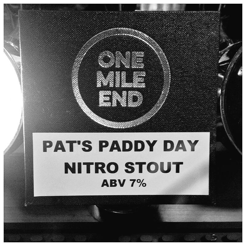 Perfectly washed down with our #StPaddysDay <a href="/OneMileEnd/">OME</a> #stout