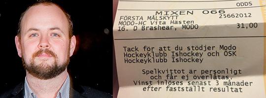 SportExpressen's tweet photo. Vi tog oss ett snack med @TommyOst som hade bra fingertoppskänsla med sitt bet på Brashear http://t.co/DmZKBRWLFM http://t.co/29S53ERKiR