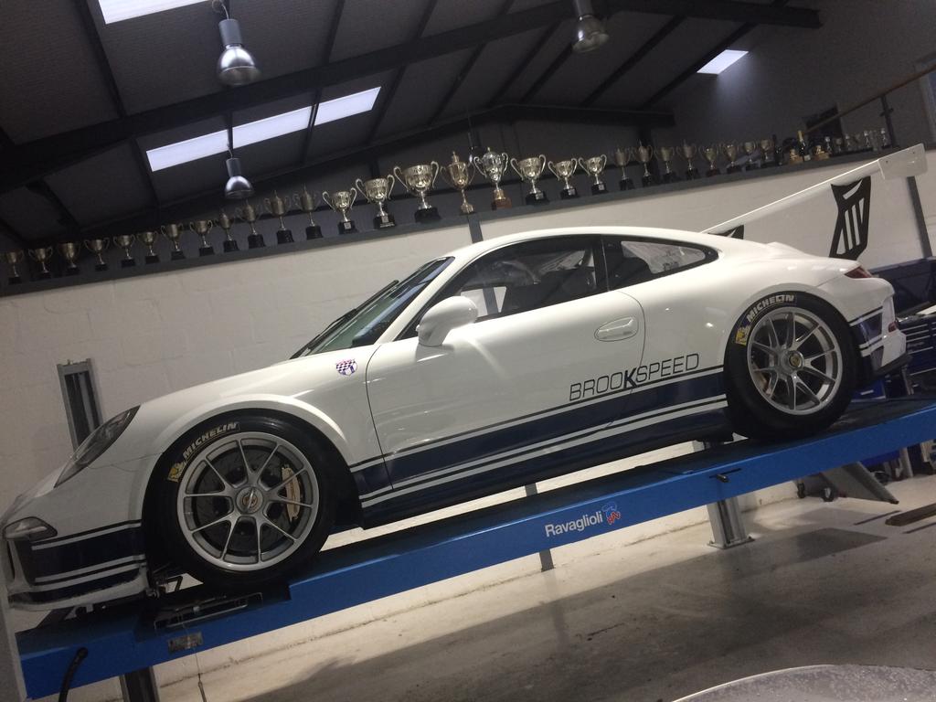 Brookspeed's tweet photo. #Southampton #PorscheCarreraCup  #Racing  team prepped and ready for #silverstone media day tomorrow. http://t.co/YFriglxJuB