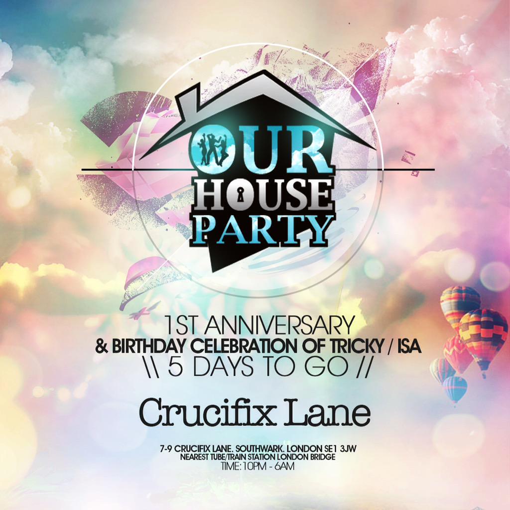OurHouseParty's tweet photo. The #Countdown begins
5 days to go!
Check this mix by @KierenLythgow from the line up #House
https://t.co/TNt2n8aHb5 http://t.co/8jDDXlfuBQ