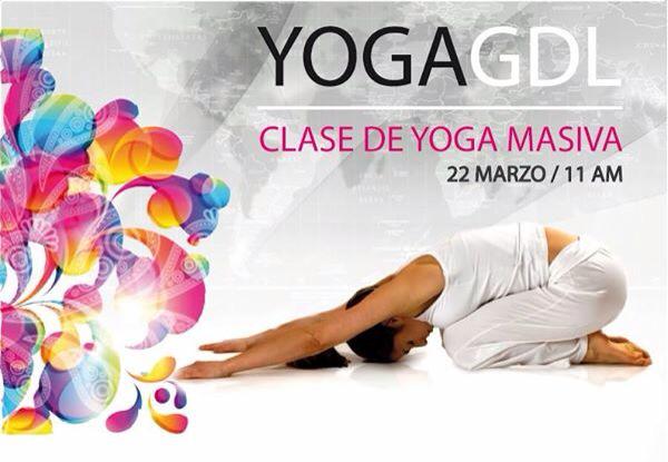 6 días para la clase de Yoga Masiva gratis a un costado de Centro Magno apuntate!!! yogamasivagdl.com