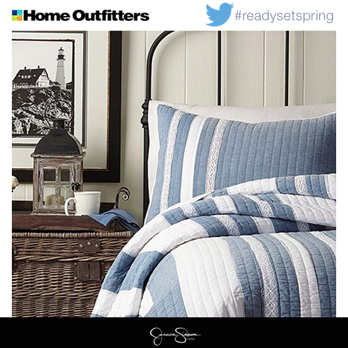 homeoutfitters's tweet photo. #READYSETSPRING RT & FOLLOW: Enter for a Jessica Simpson Evangeline Queen Quilt for spring! Ends 3/21. Canada only. http://t.co/WvcMJLarwM