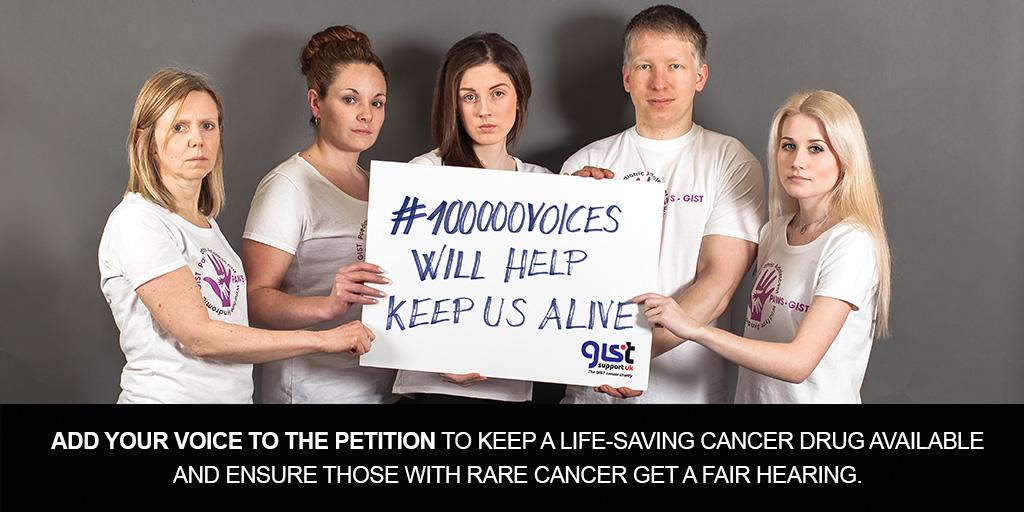 @adamhess1 Please be one of #100000voices to save rare cancer drug #Regorafenib RT &amp; sign bit.ly/100000voices