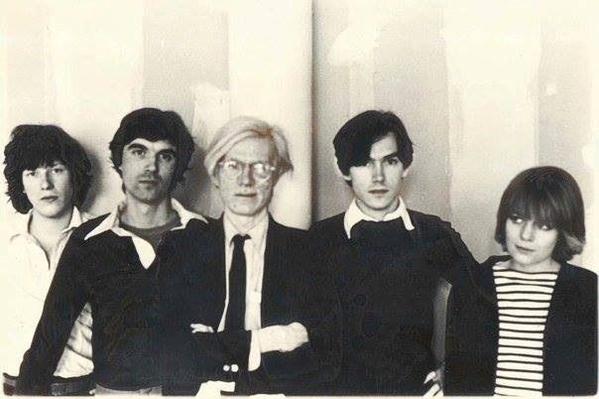 MusicTimeIine's tweet photo. Talking Heads &amp; Andy Warhol, 1978. https://t.co/l8gPlR7JQI