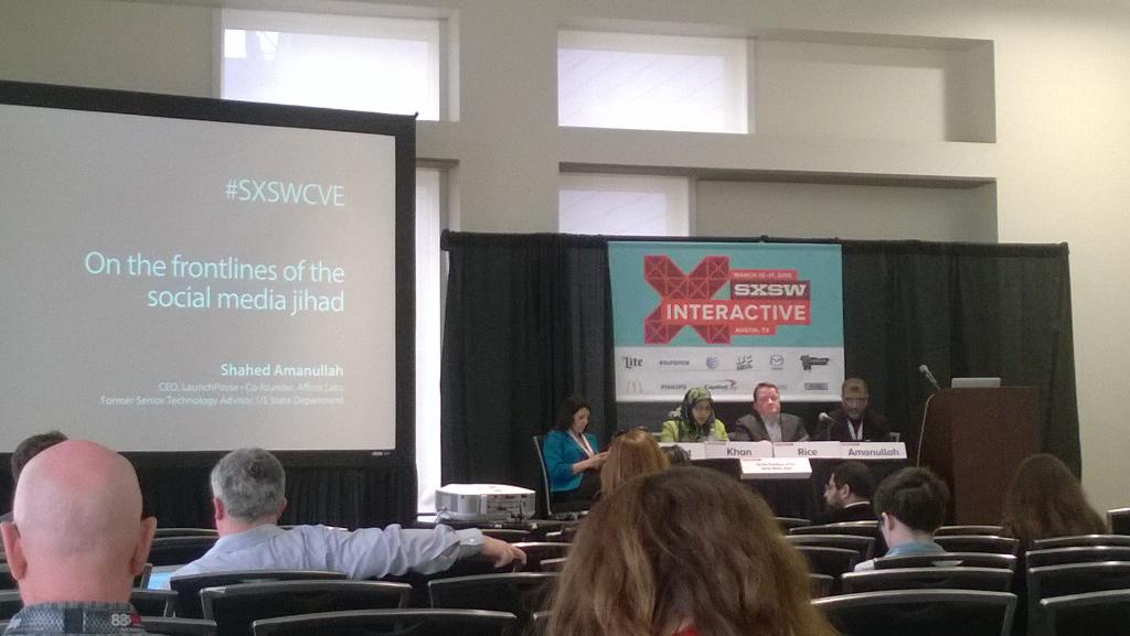 _jgreenstein's tweet photo. How successful is social media censorship in combatting extremist groups? #sxfrogs#SXSWCVE http://t.co/wqAtDqJQsX