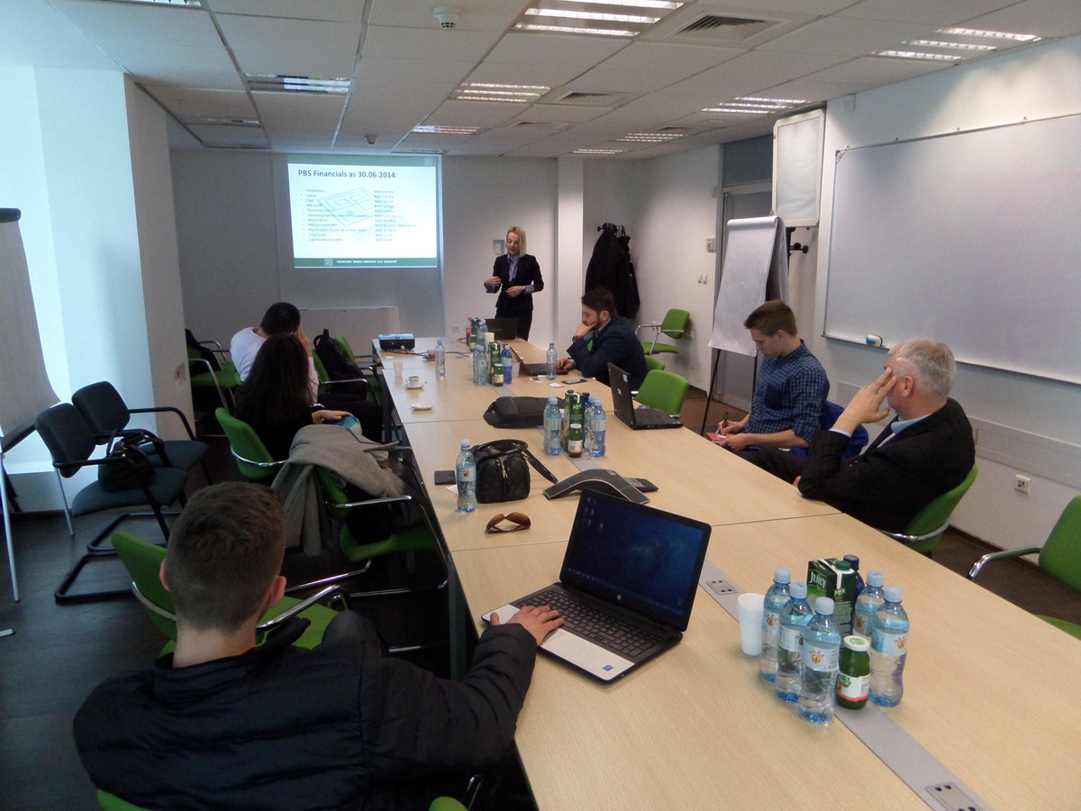 4th pitch training in Sarajevo today hosted in the headquarters of Sberbank. with companies from Sarajevo and Mostar