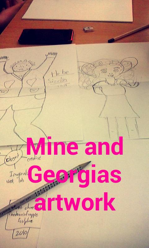 angelterry50's tweet photo. Best art lesson. 😁😁😁😁 http://t.co/C69WNd8roy