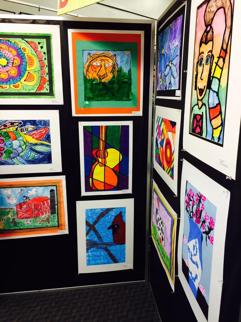 browardschools's tweet photo. Colorful artwork from BCPS students on display. #BCPSProud #YAM2015 http://t.co/lUsSmHEijs
