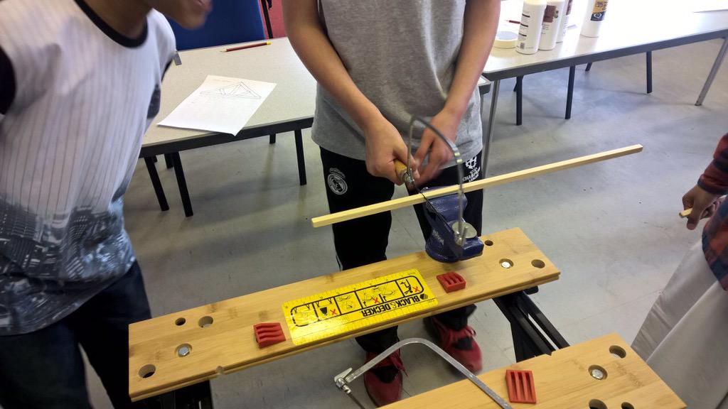 ForestLaneLodge's tweet photo. Boys learning craftsmanship and basic structural engineering concepts at our Saturday workshops. Fantastic work boys http://t.co/CU4SMpVnGw