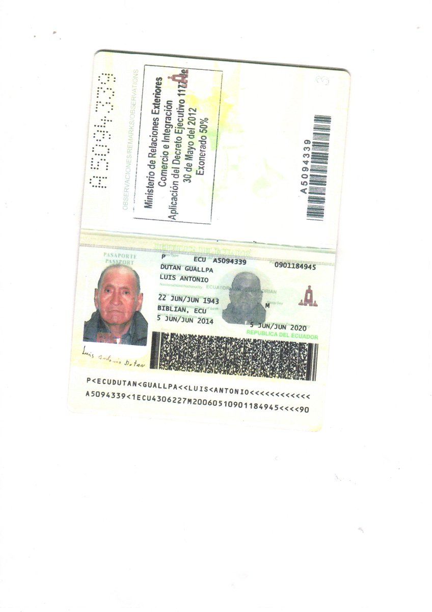 Se busca persona desaparecida de nombres Luis Antonio Dutan Guallpa 72 años oriundo de San Luis de Mangan (Biblián)