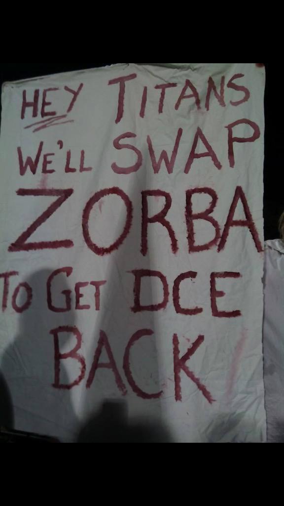 sportingnewsau's tweet photo. Strong rumour @RLW_Mole supplied the sheet for this sign. Read Zorba's reaction here http://t.co/BucC4eQnBa http://t.co/uHEvQCflvf