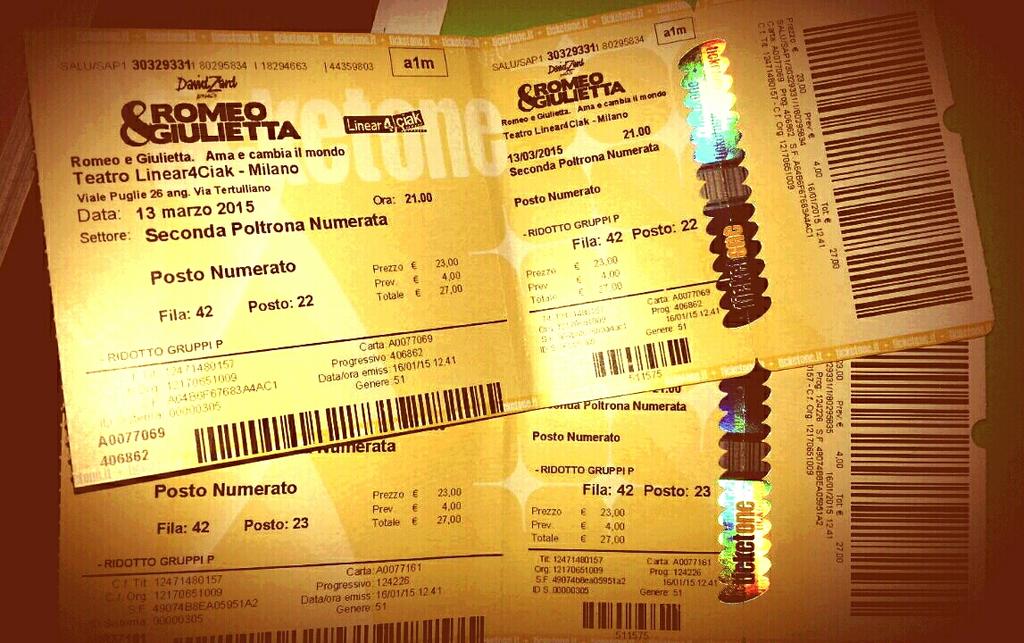 AliceFigini's tweet photo. # Romeo e Giulietta - ama e cambia il mondo #Musical #Tanto Love #Linear4Ciack http://t.co/SYzYBKGV8R
