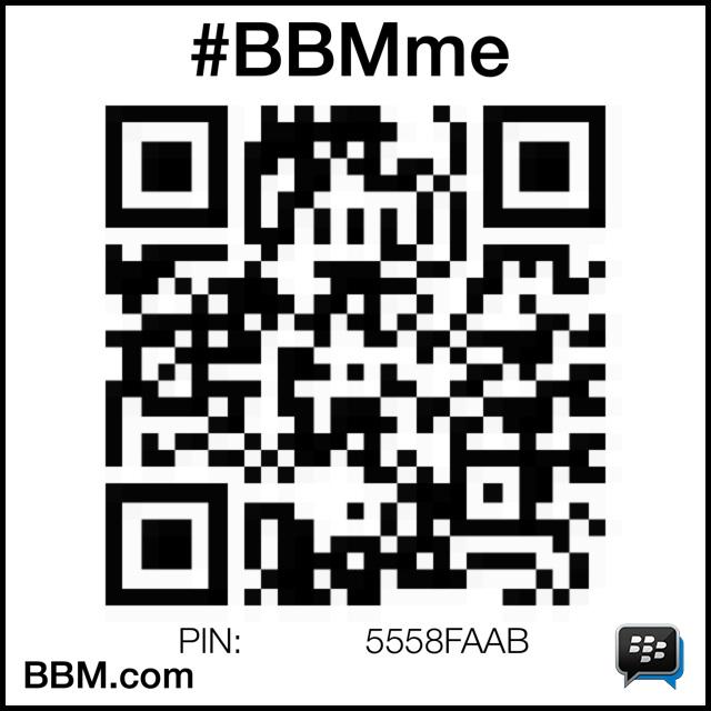 #BBMme PIN:5558FAABpin.bbm.com/5558FAAB
