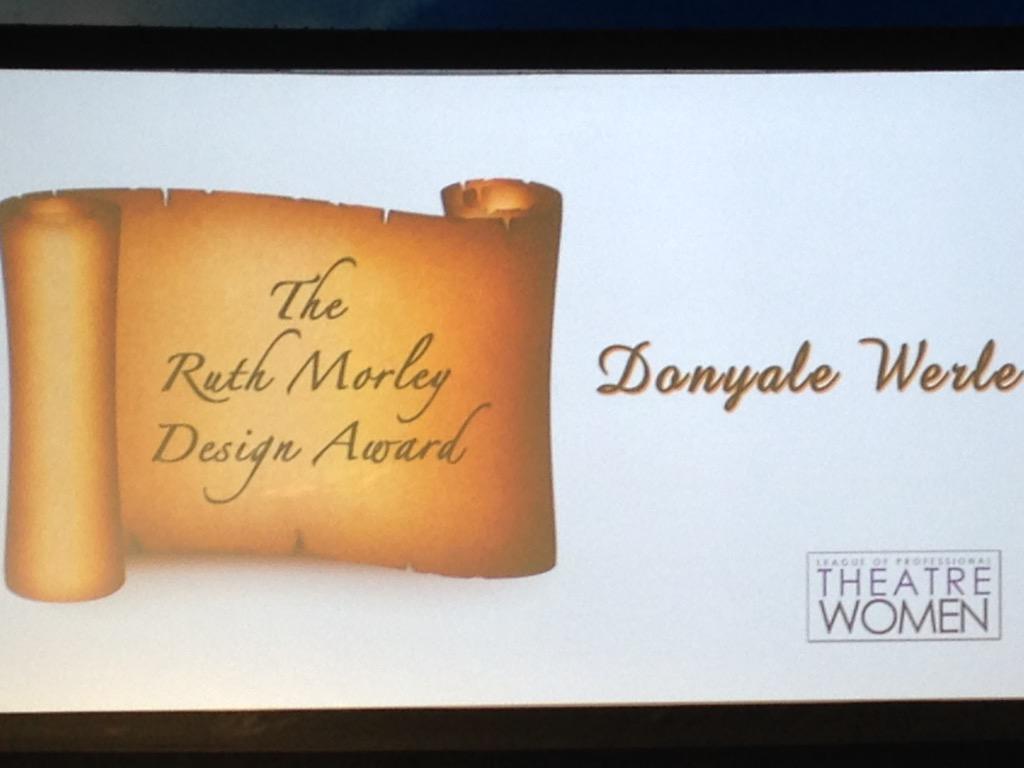 AngeloHeimowitz's tweet image. A well deserved award to a women whose inspiration is boundless @djwerle  @BroadwayGreen